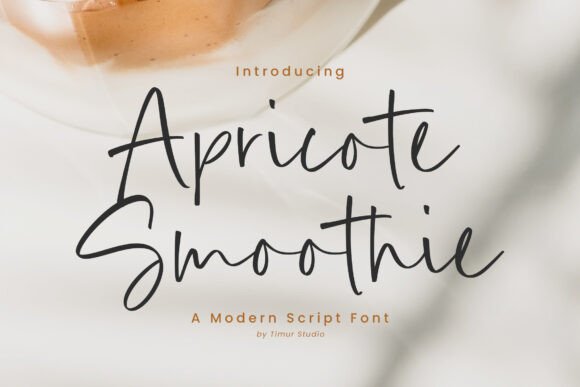 Apricote Smoothie: The Modern Script for Effortless Branding