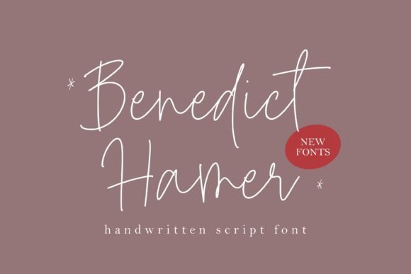 Benedict Hamer: A Modern Monoline Script Font