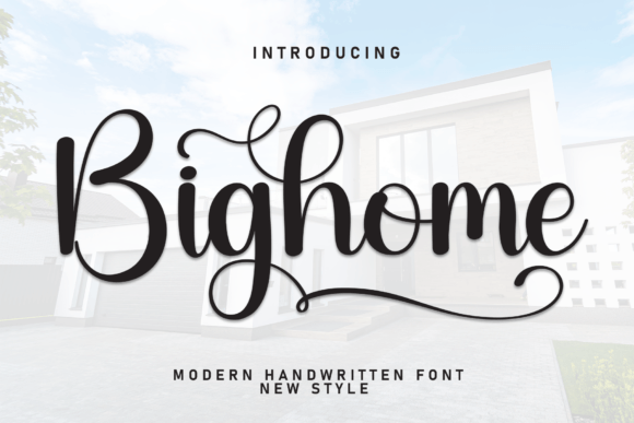 Bighome: A Handwritten Font That Dances Across Your Designs