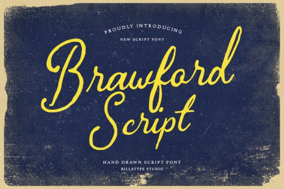 Brawford: A Handcrafted Script Font with Vintage Soul