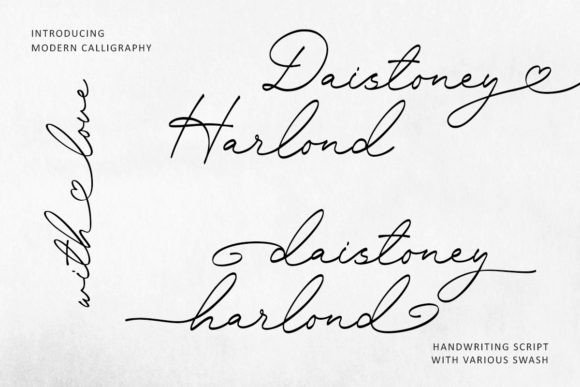 Daistoney Harlond: A Modern Calligraphy Script