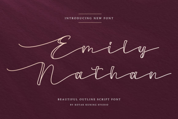 Emily Nathan: The Cursive Script Font for Personal Design