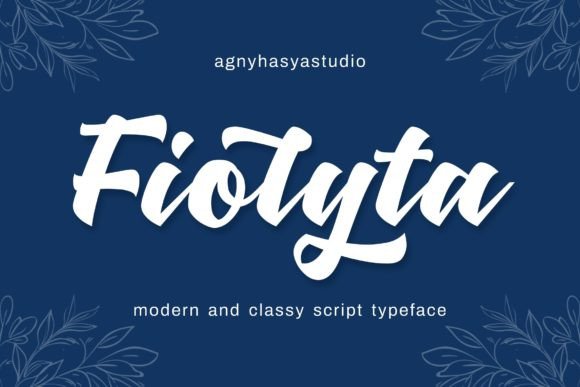 Fiolyta: A Modern Script Font for Elegant Branding