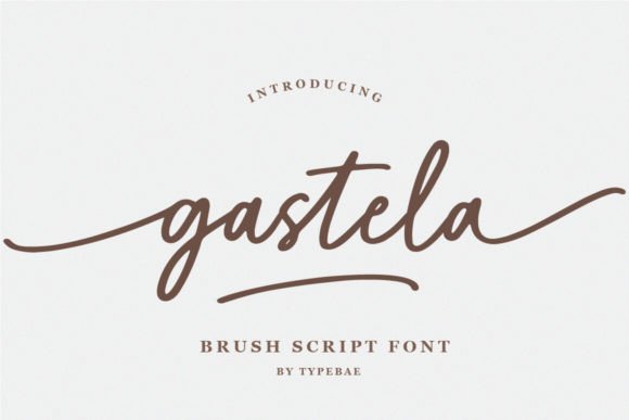 Gastela: A Brush Script Font for Authentic Branding