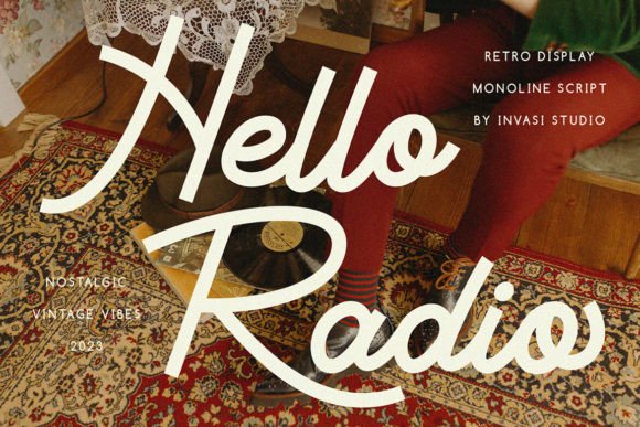Hello Radio: The Vintage Script Font with Modern Soul