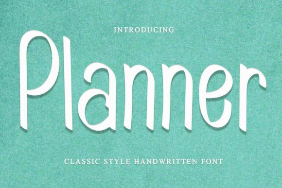 Planner: The Simple Script Font for a Relaxed Vibe