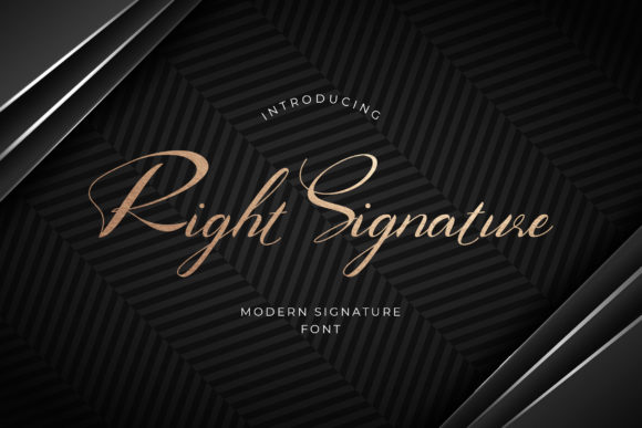 Right Signature: The Script Font for Modern Elegance