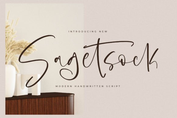 Sagetsock: The Modern Handwritten Script for Luxury Brands