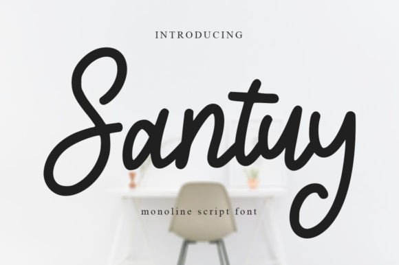 Santuy: The Monoline Script for Modern Brand Identity