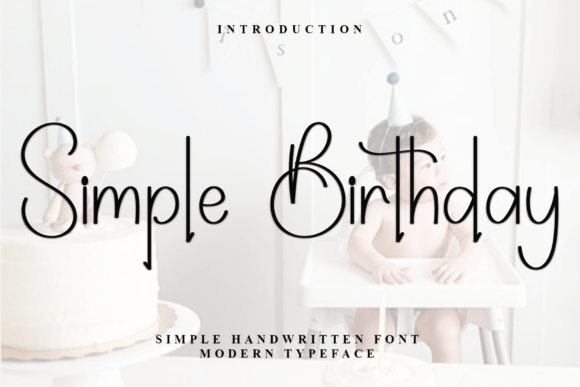 Simple Birthday: Elegance in Every Letter