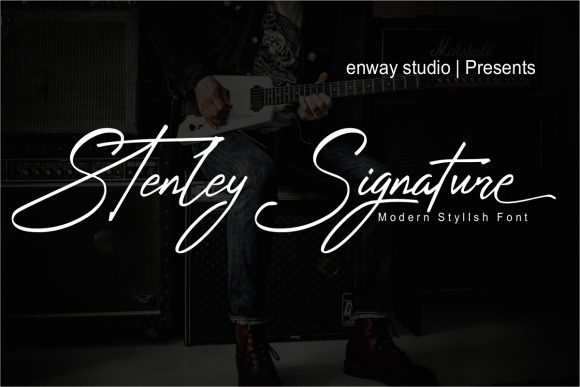 Stenley Signature: A Script Font for Modern Elegance