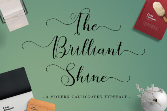 The Brilliant Shine: A Handwritten Font with Modern Elegance