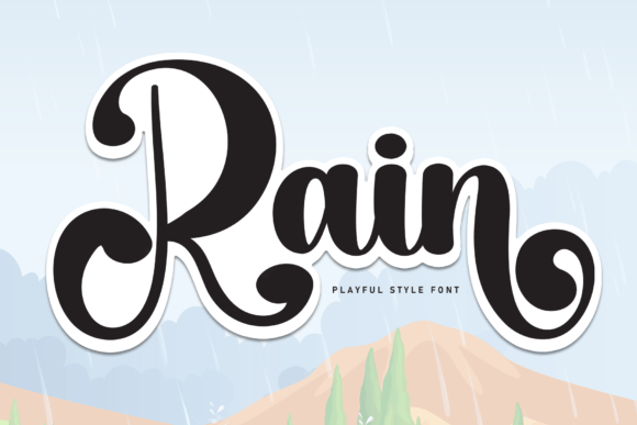 The Rain Typeface: A Touch of Elegance for Your Creative Projects