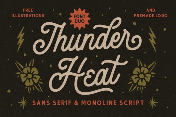Thunder Heat Duo: The Monoline Font Pairing for Any Project