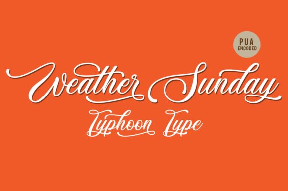 Weather Sunday: The Elegant Script Font for Luxury Branding