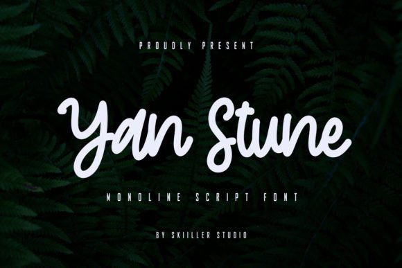 Yan Stune: The Monoline Script for Bold Branding